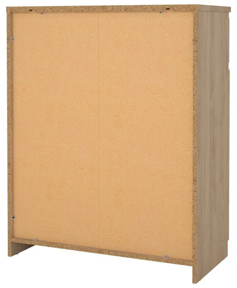 Скрин от дъбов декор в естествен цвят 80x100x40 cm Naia – Tvilum