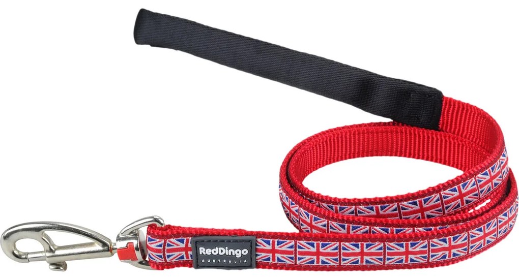 Кучешка Каишка Red Dingo Union Jack 1,2 m Червен 1.2 x 120 cm