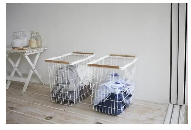 Кош за пране с детайли от букова дървесина Tosca - YAMAZAKI