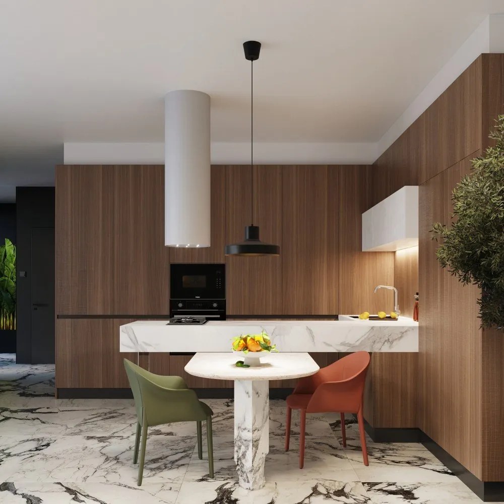 Черно висящо осветително тяло ø 35 cm Vito – Sollux