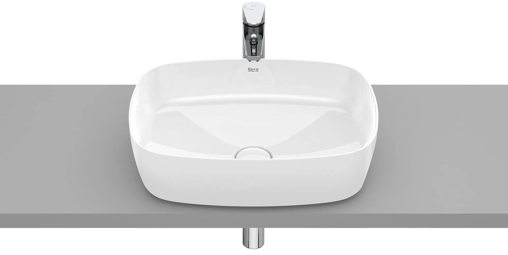 Мивка за баня A327520000, монтаж върху плот, бял, 50x37x14см