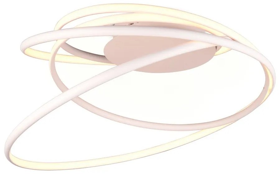 Бяла LED светлина за таван с метален абажур Nala - Trio Select