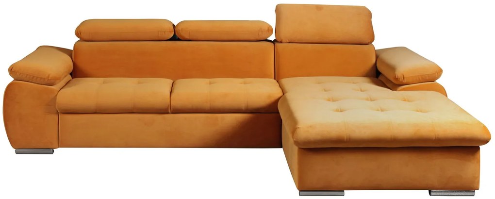 Ъглов диван Piemonte-Right-Orange