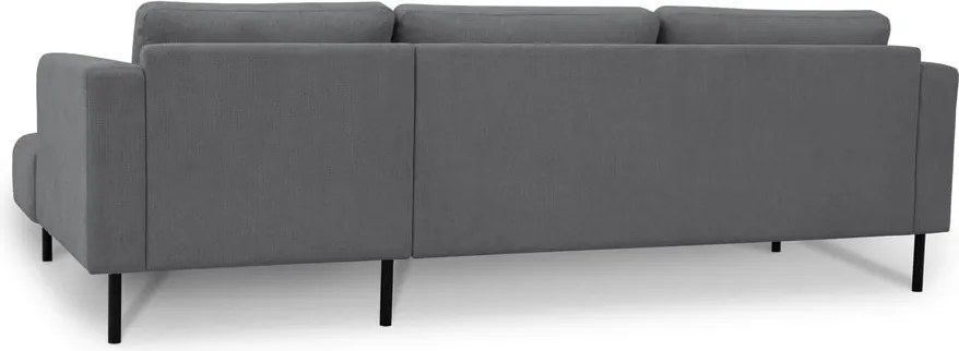 Тъмносив ъглов диван (десен ъгъл) Hero – Scandic