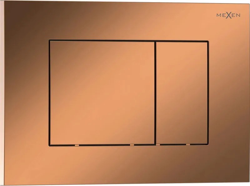 Mexen Tex 02 бутон за промиване, розово злато блестящо - 6102-09