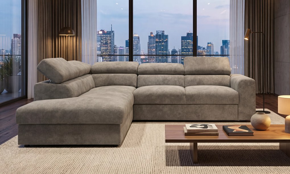 Разтегателен ъглов диван Белиса