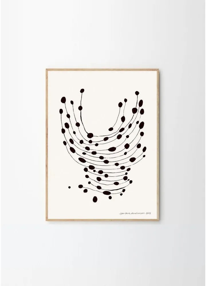 Постер 30x40 cm Dancing Dots – Leise Dich Abrahamsen – The Poster Club