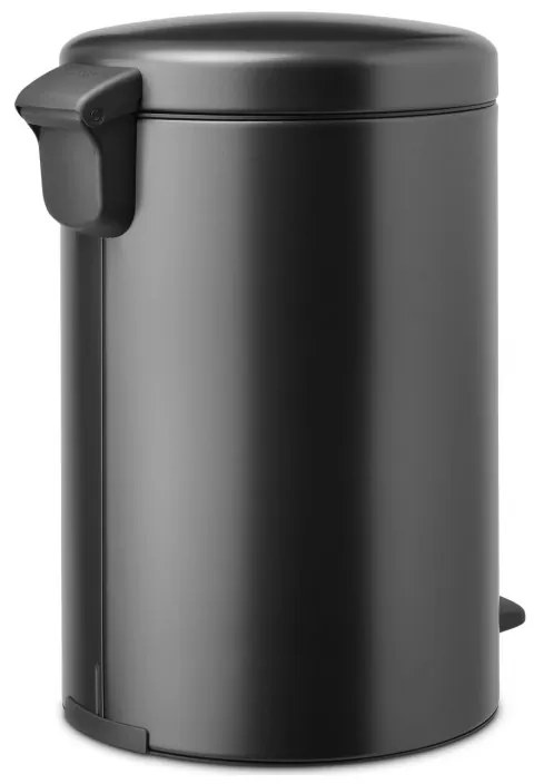 Кош за боклук с педал Brabantia NewIcon 1008846, 20 л, Плавно затваряне, Противоплъзгаща основа, Тъмносив