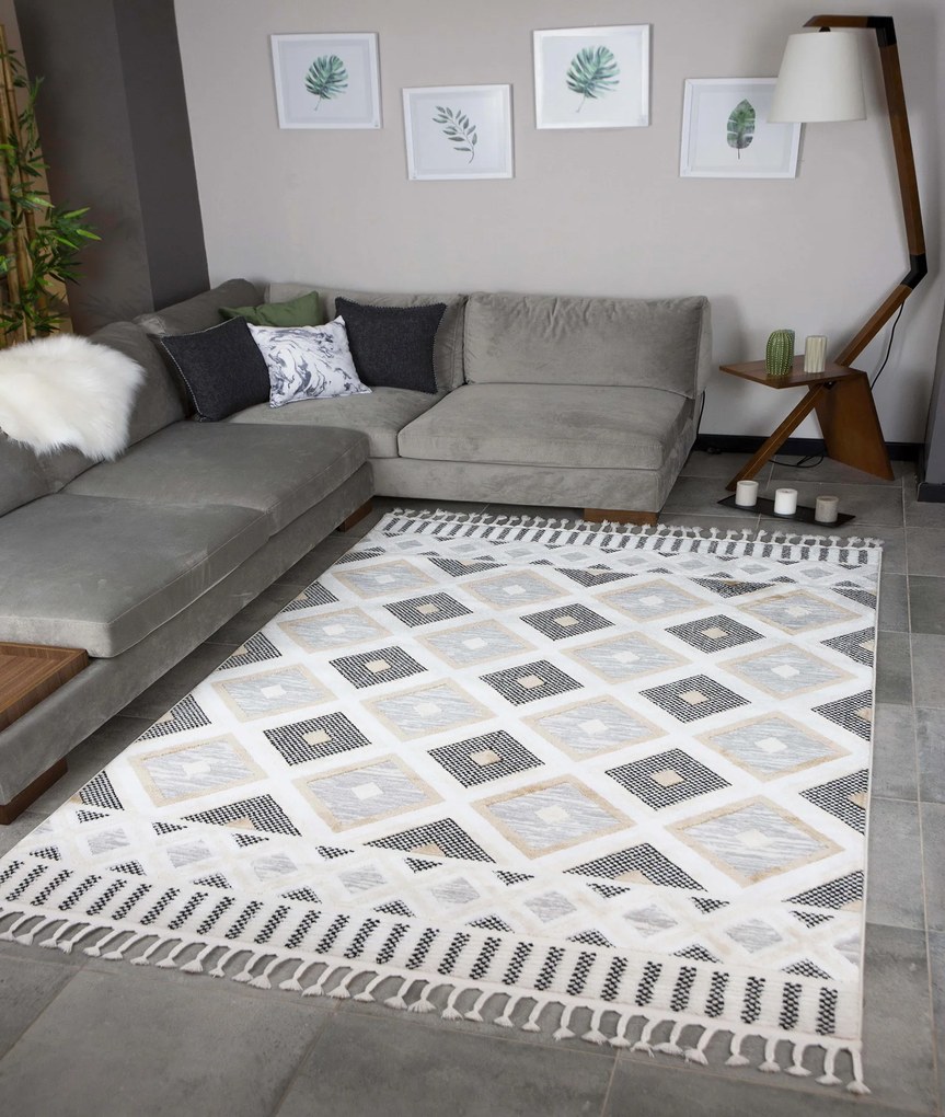 Килим за антре (80 x 300) 33079A - норка, антрацит норка
антрацит