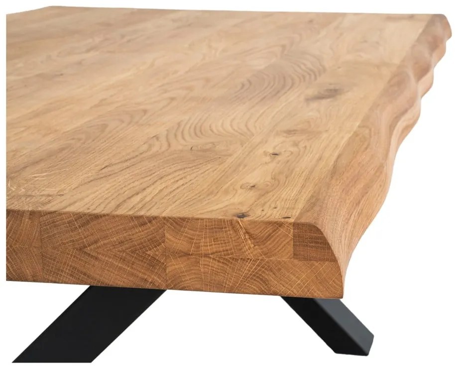 Масичка за кафе с масивен дъбов плот , 120 x 70 cm Toulon - House Nordic