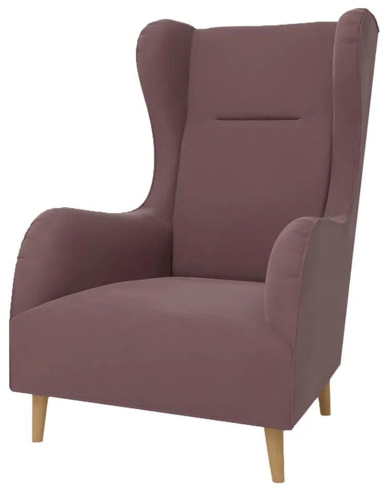 Фотьойл от розово кадифе Carole - Ropez