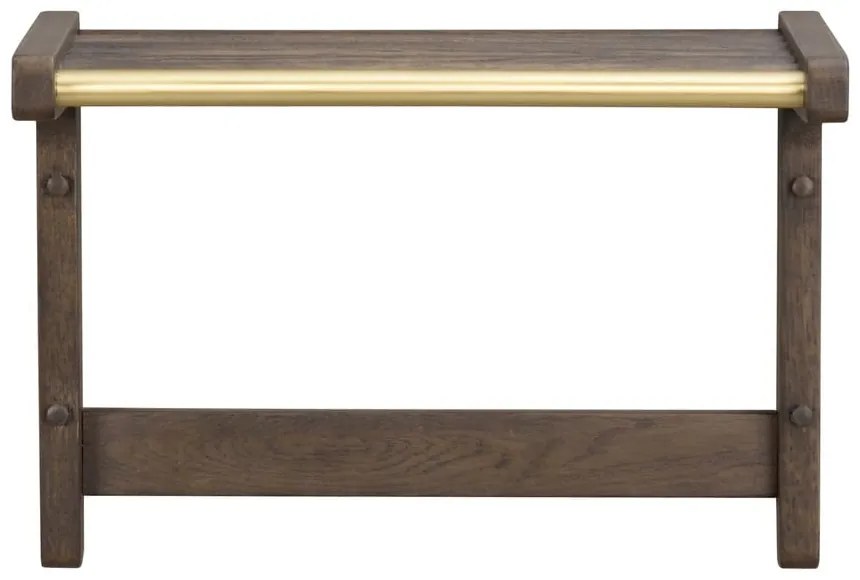 Тъмнокафява дъбова закачалка за стена Inverness - Rowico