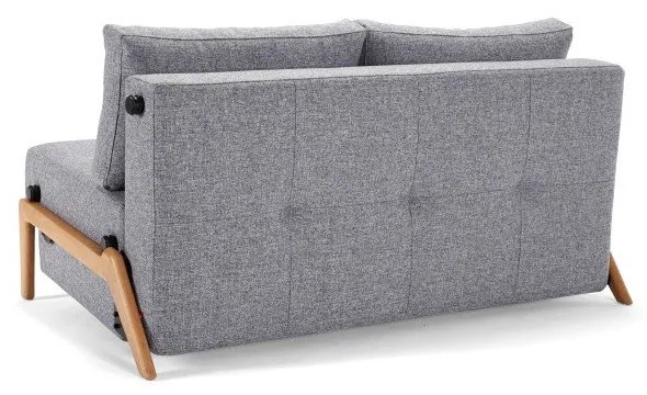 Сив разтегателен диван Wood Twist Granite, 96 x 147 cm Cubed - Innovation