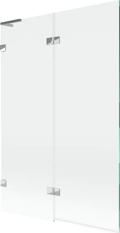 Mexen Lunar L параван за вана 2-крилен ляв 120 x 150 cm, прозрачен, хром - 897L-120-100-01-00-L