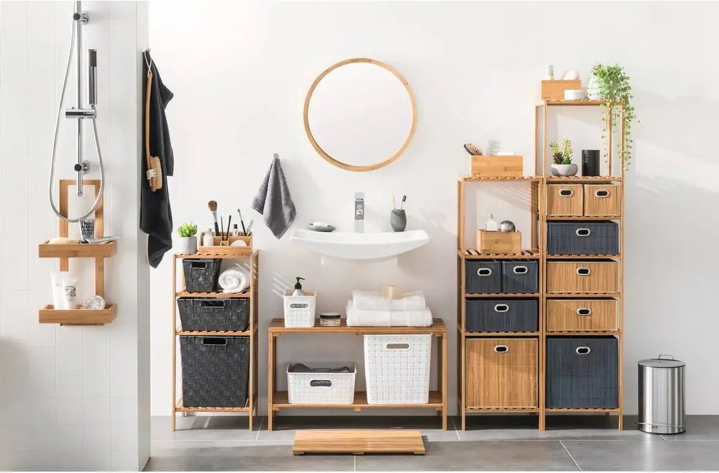 Кош за съхранение 5five, Бамбук, 31x31 cm - Натурален