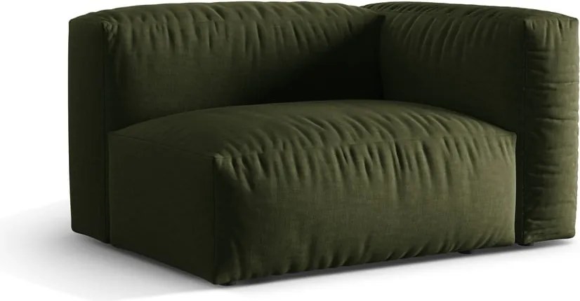 Зелен модул за диван (десен ъгъл) Martina – Micadoni Home