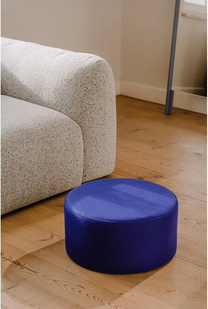 Синя вълнена табуретка Folk – noo.ma