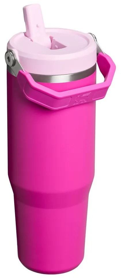 Розов термос от неръждаема стомана 890 ml The IceFlow™ Flip Straw 2.0 Cherry Blossom – Stanley