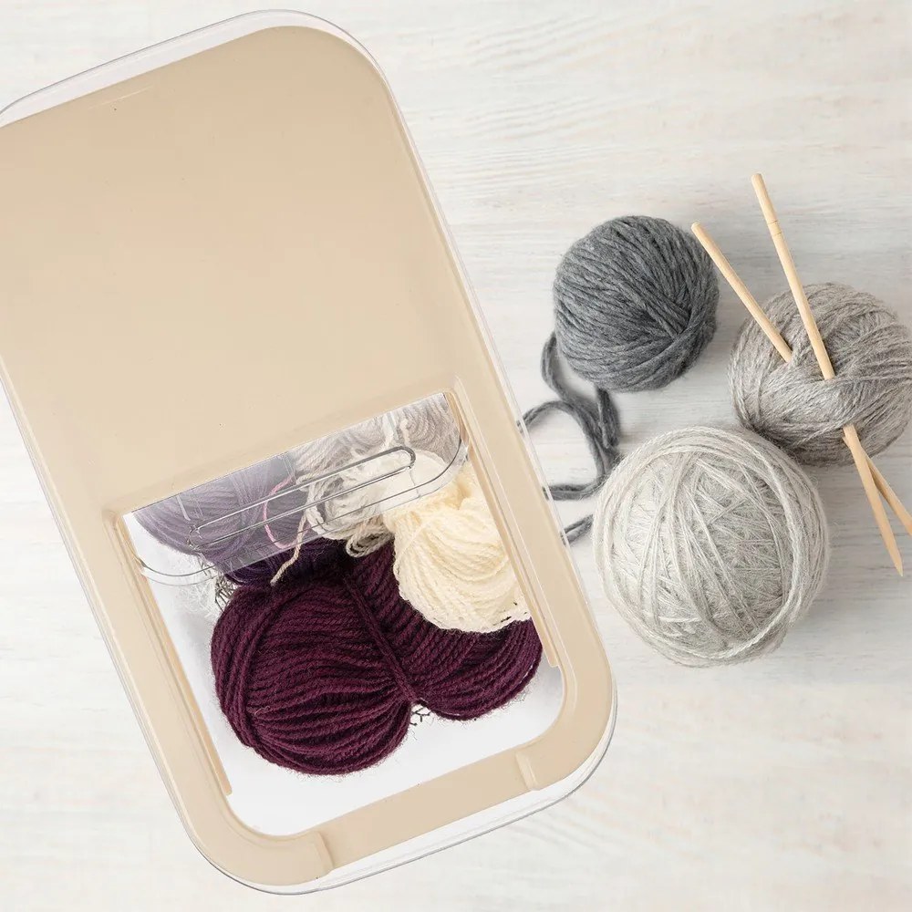 Пластмасова кутия за съхранение с капак 35x20x23 cm Slop – Orion