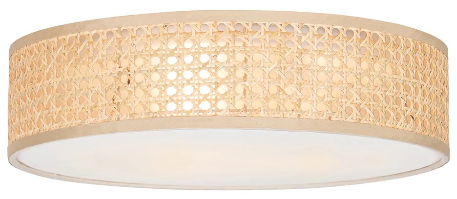 Ориенталски таванен аплик ратан 40 см 3-светлина - Tromma