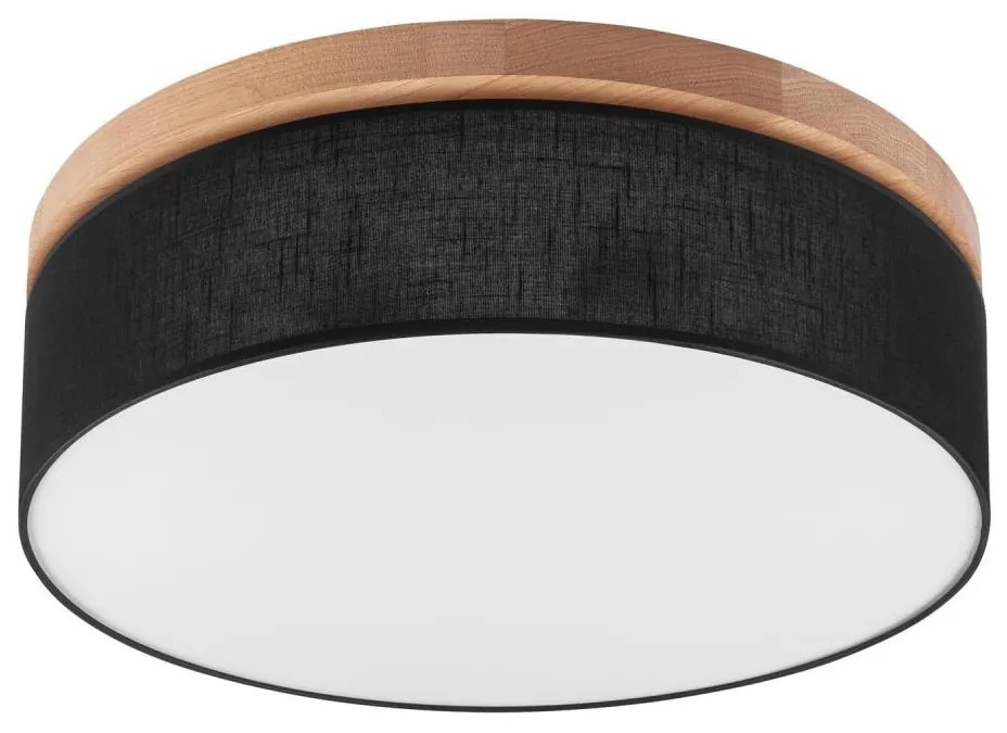 Brilagi - LED Плафон BELLADONNA 3xE27/15W/230V черен/дъб