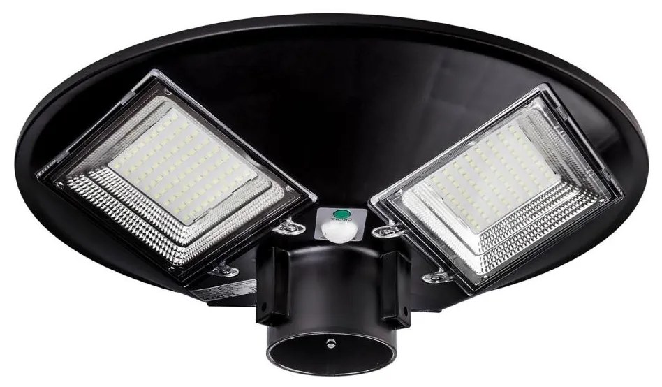 LED Соларна улична лампа със сензор LED/15W/6V 6500K IP65 черен + д.у.