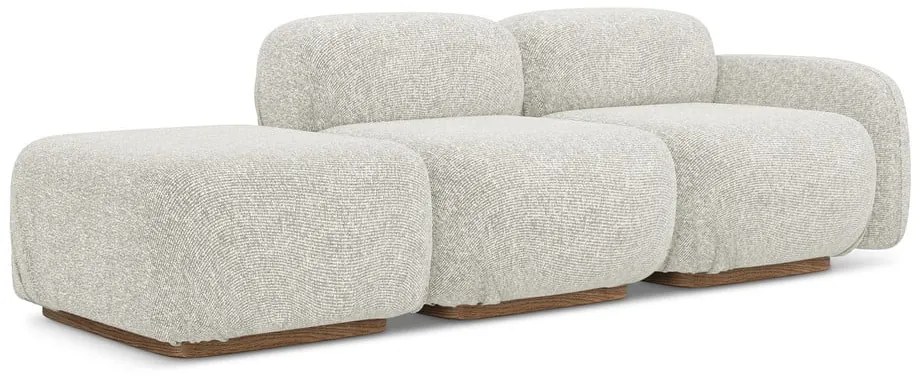 Кремав модулна лежанка (десен ъгъл) Ailani – Makamii