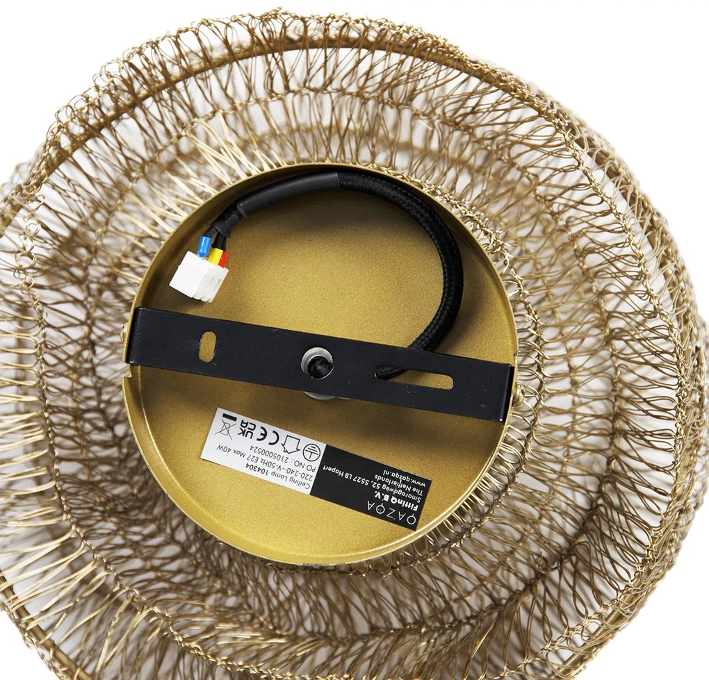 Ориенталски таванен аплик златен 25 см - Vadi