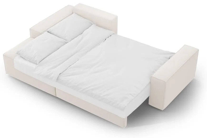 Бежов разтегателен ъглов диван (ляв ъгъл) Jodie – Micadoni Home