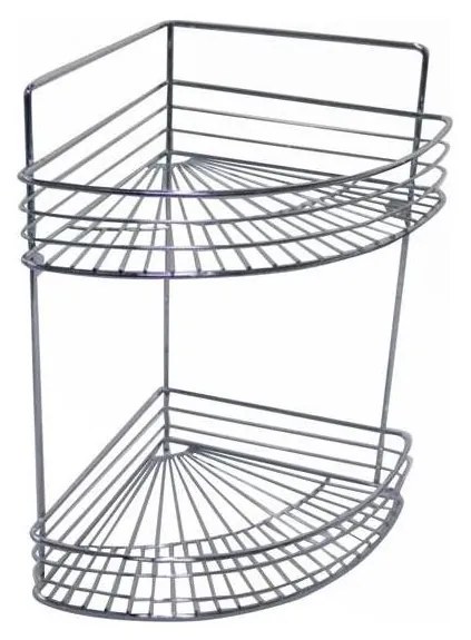 Двуетажна стена за душ 30,6x37,5 см, хром лъскав