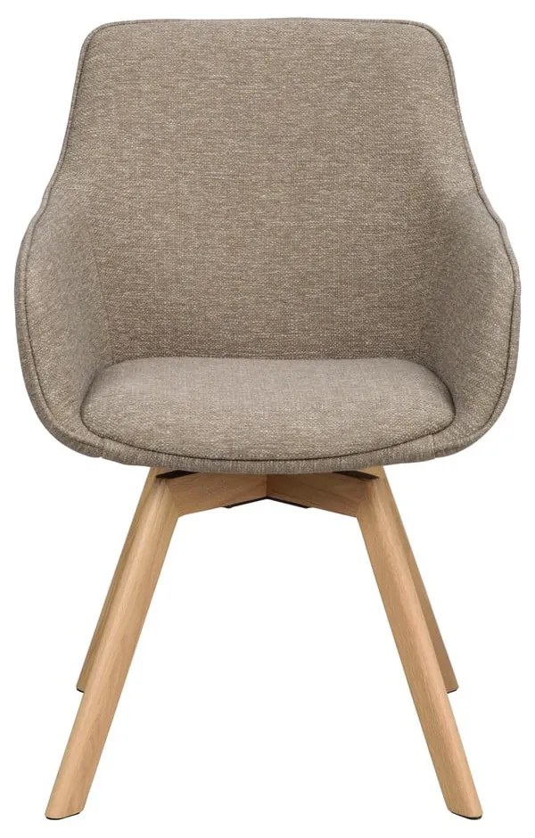 Бежови тапицирани трапезни столове в комплект 2 бр. Alison – Rowico