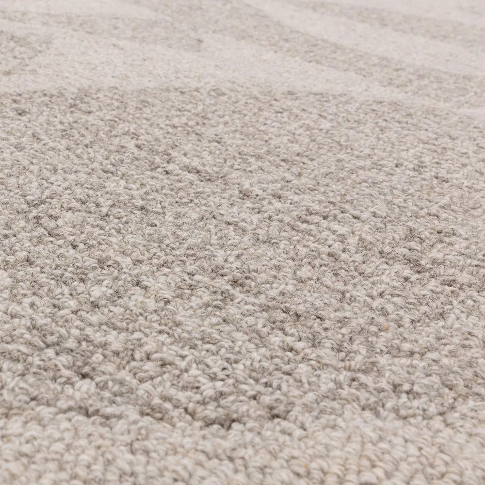 Кремав ръчно изработен вълнен килим 120x170 cm Loxley – Asiatic Carpets