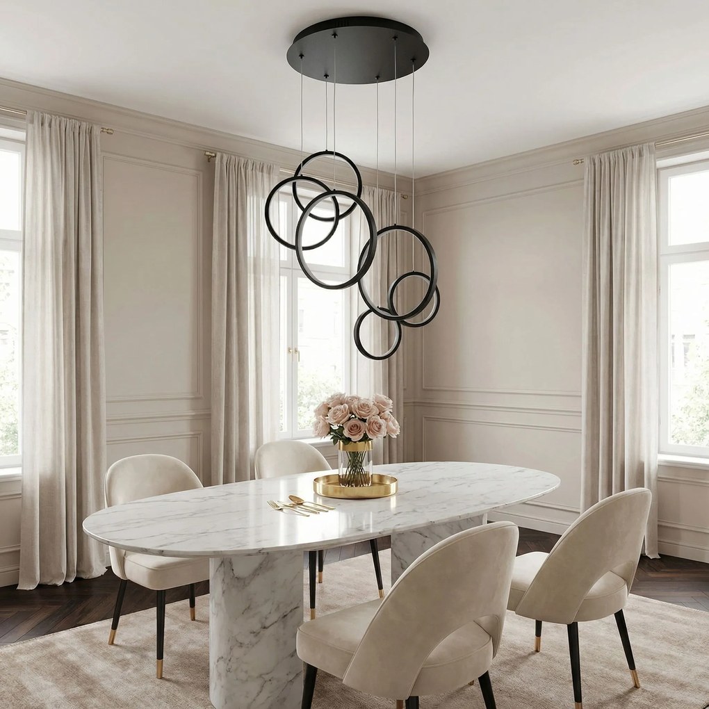 ВИСЯЩА ТАВАННА ЛАМПА APP1921-CP BLACK