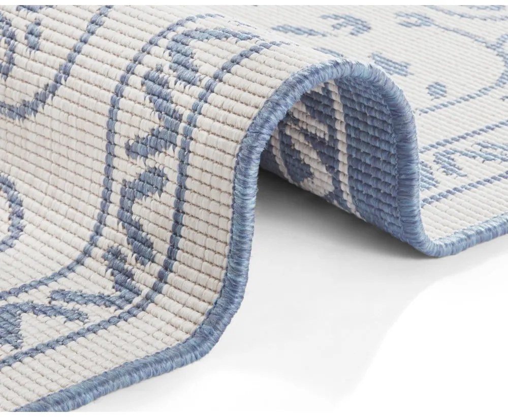 Синьо-кремав килим на открито , 160 x 230 cm Leyte - NORTHRUGS