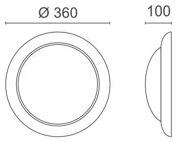 Лампа за таван 1030-Diameter 36 εκ