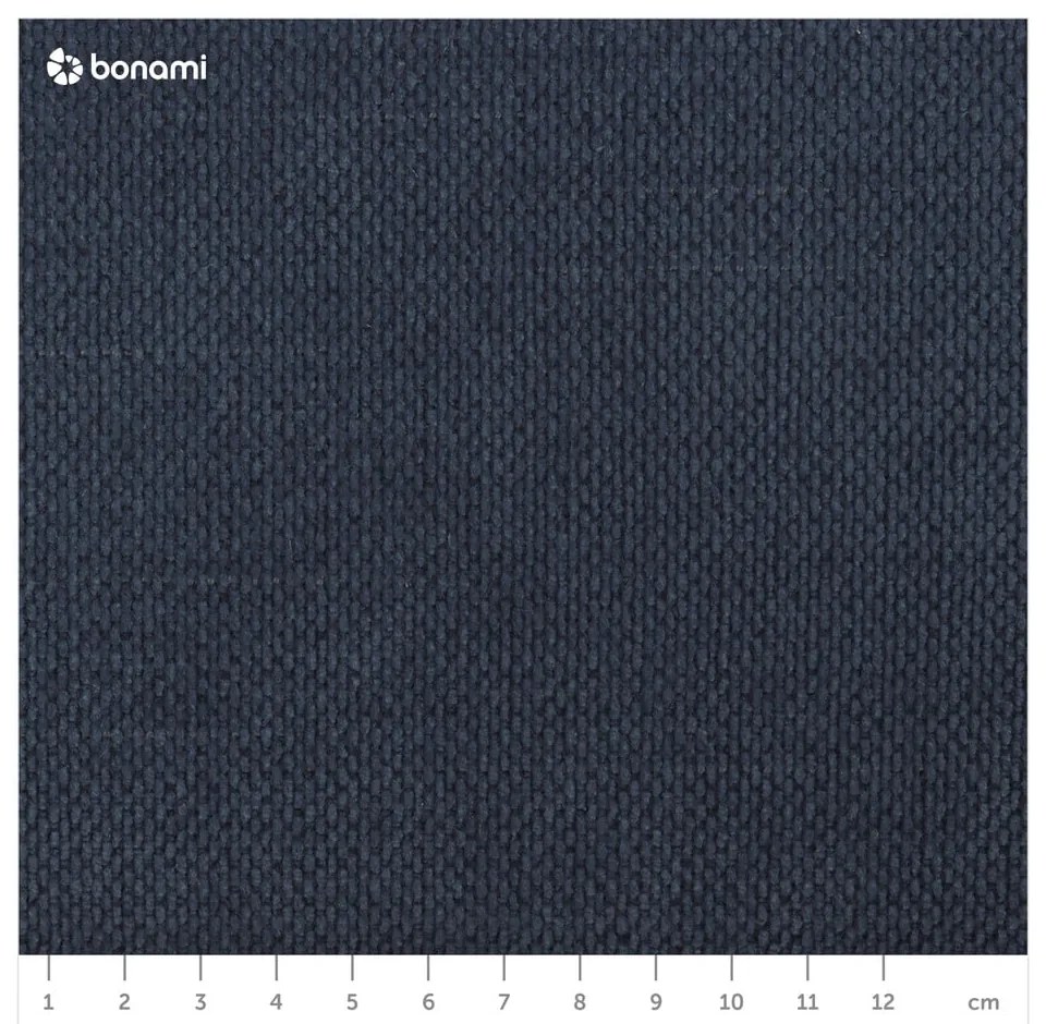 Тъмносиньо тапицирано двойно легло с място за съхранение с решетка 180x200 cm Jagna - Bobochic Paris