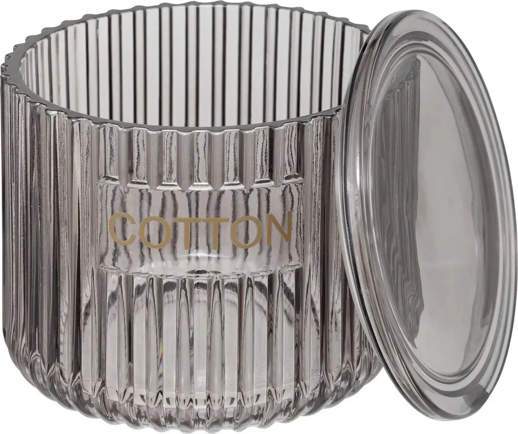 Контейнер за памук 5five Glass, Сив