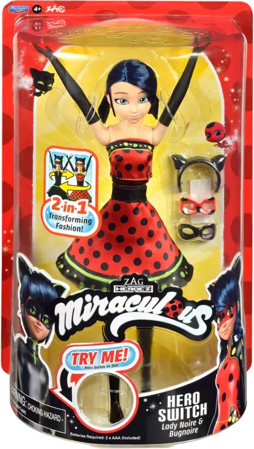 Miraculous - Калинката и Котарака Кукла Калинка с Геройско Преобразяване 50414