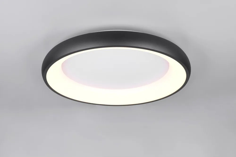 Черно LED затъмняващо се осветително тяло за таван Cardona – Trio