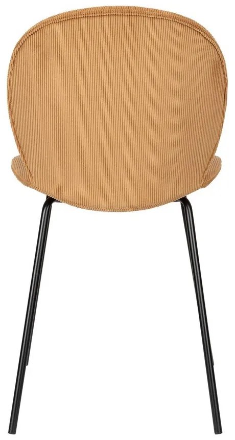 Жълти трапезни столове в цвят охра в комплект от 2 броя Bonnet - Zuiver