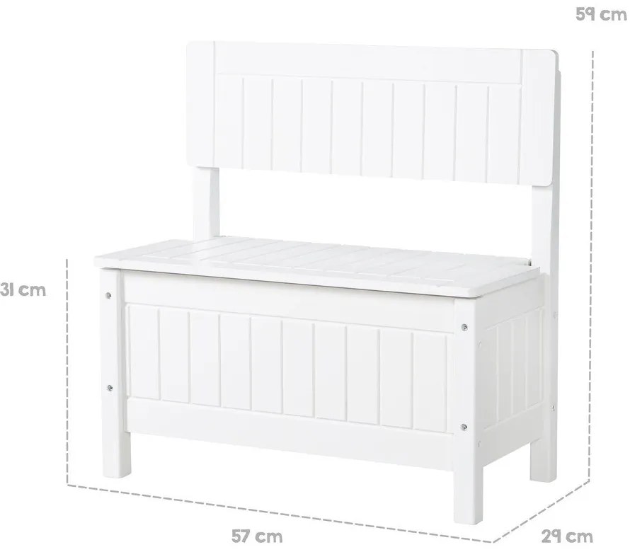 Бяла детска пейка – Roba
