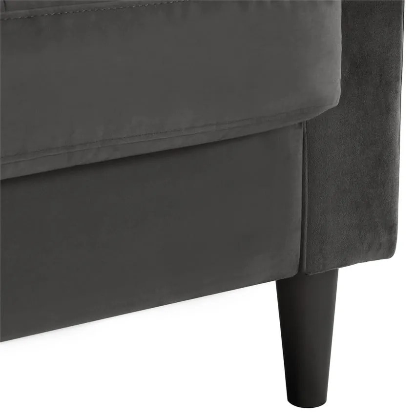 Сив ъглов диван Strummer - CosmoLiving by Cosmopolitan