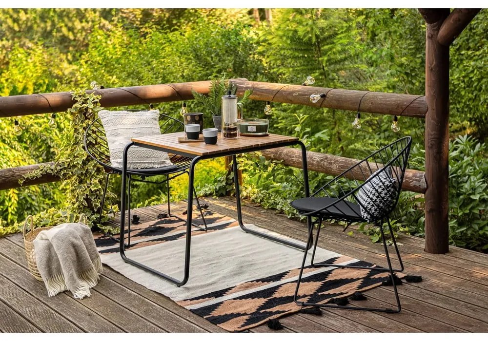 Двустранен килим за открито, изработен от рециклирана пластмаса, 120 x 180 cm Agate - Green Decore