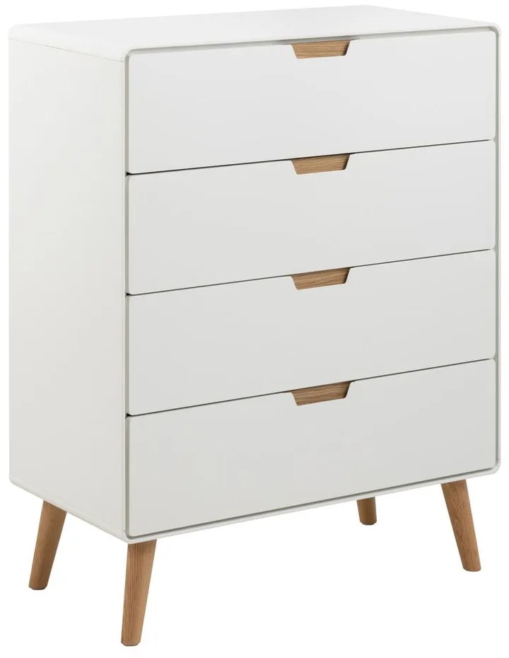 Бял скрин 80x100x40 cm Lowell – Actona