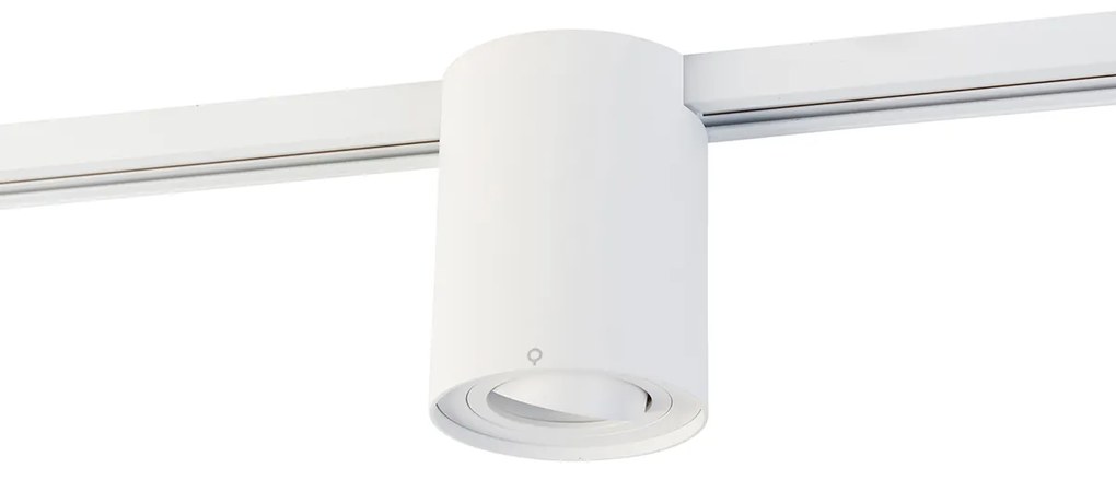 Модерен 1-фазен релсов прожектор бял - Rondoo Up
