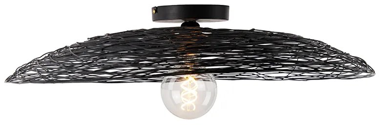 Ориенталски таванен аплик черен 60 см - Glan