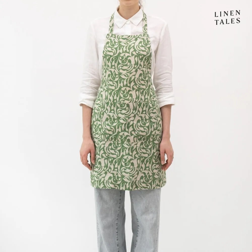 Ленена престилка Evergreen Damask – Linen Tales