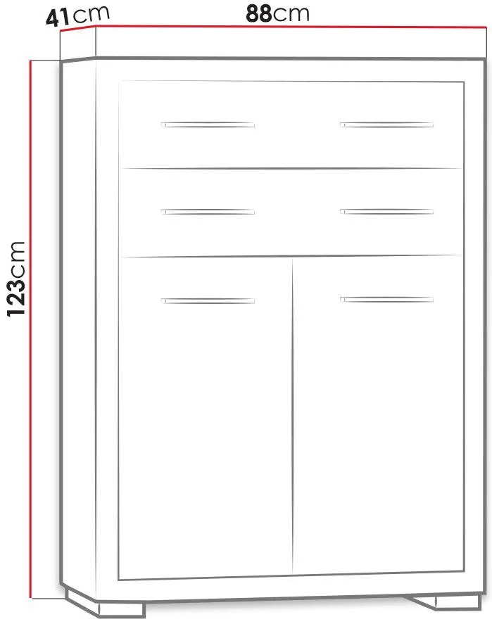 Шкафче Vegas 2D2S-Естествен