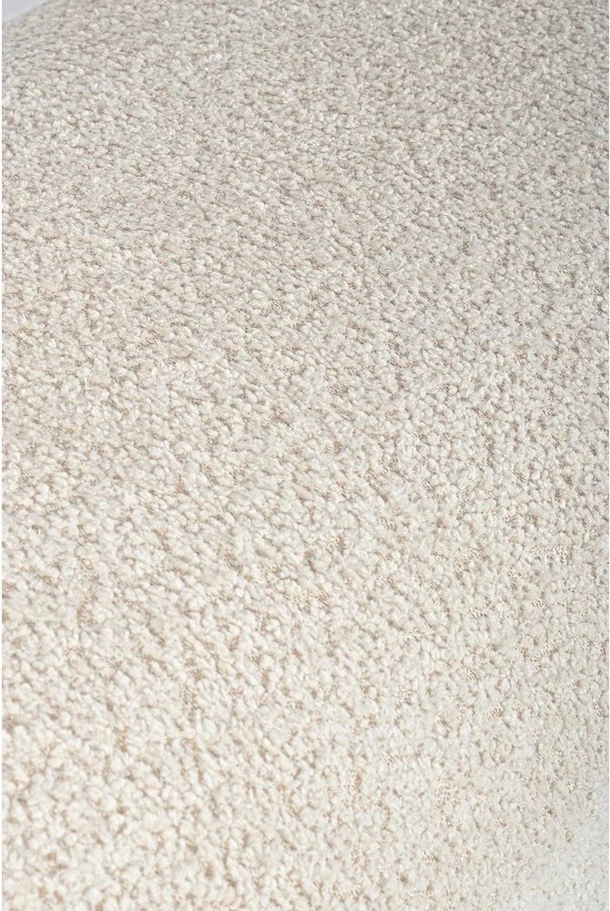 Кремава подплатена пейка от прежда с примки от букле Dayla – Bizzotto