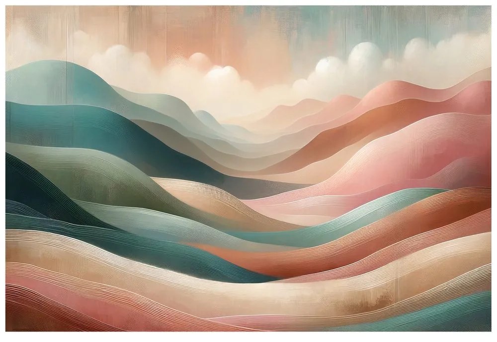 Самозалепващ тапет – Мечта за цветни планини